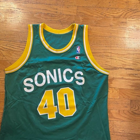 Champion Shirts Vintage Nba Seattle Supersonics Shawn Kemp Jersey
